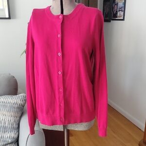 Eddie Bauer Sweater, Medium, Fuchsia